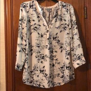 Blight pink flowery blouse
